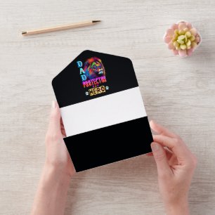 Invitación Todo En Uno Héroe Protector Papá