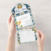 Italiano vintage | Naranja Citrus | Ducha de novia