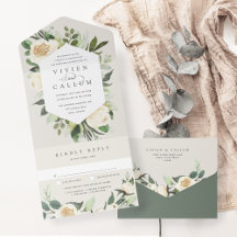 Ivory Bloom | Boda de marco floral acuarela