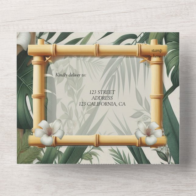 Invitación Todo En Uno Jardines y edificios ecológicos en armonía (Anverso)