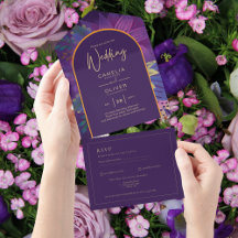 Jewel Tones Plum Purple Berry Gold Boda