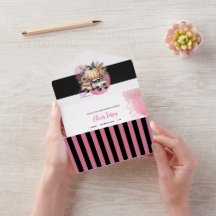 Juego de Baby Shower del Camión Floral Negro de Ca