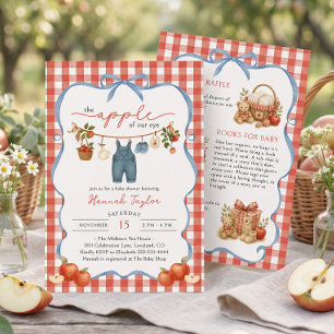 Invitación Todo en uno, la niña de nuestros ojos, baby shower