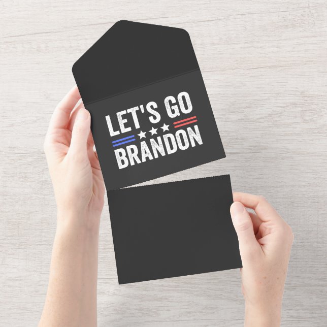 Invitación Todo En Uno Let's Go Brandon (desgarro)