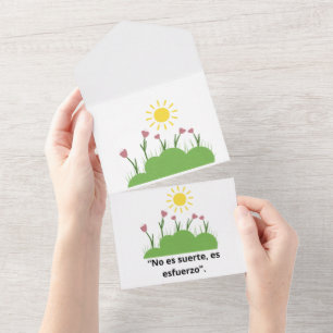 Invitación Todo En Uno lindo mensaje motivador