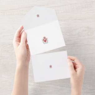 Invitación Todo En Uno Mariposa floral Mandala   Diseño de arte Purple Bo