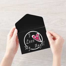 Invitación Todo En Uno Me encanta mi ángel