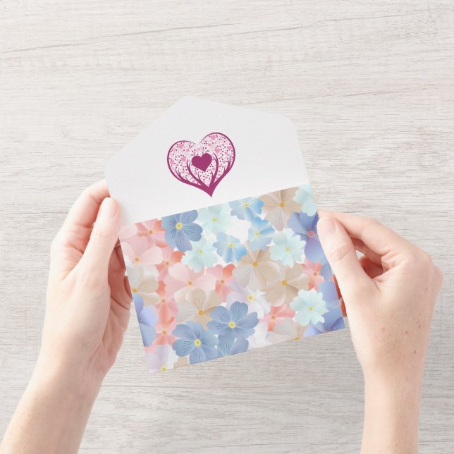 Invitación Todo En Uno Mi corazón es, y siempre será, tuyo. (Apertura)