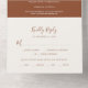 Invitación Todo En Uno Minimal Leaf | Terracotta Wedding (Inside Bottom)