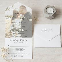 Minimalista Moderno Elegante Foto Boda