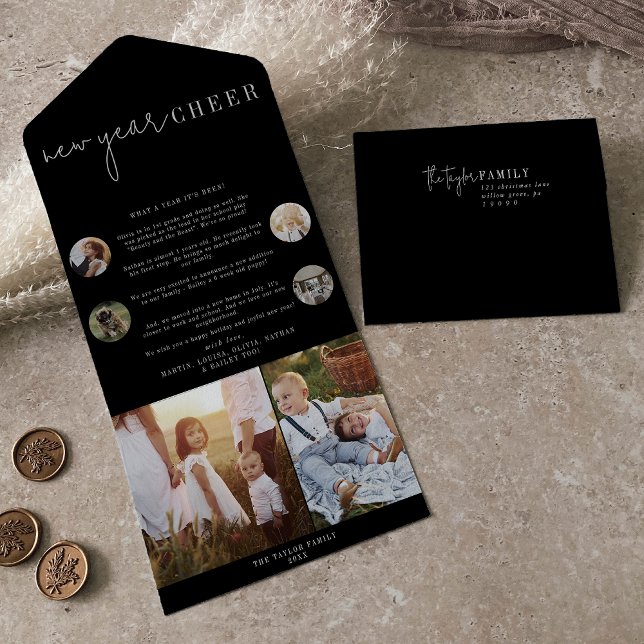 Invitación Todo En Uno Moda moderna | Fotografía múltiple de la alegría d (Subido por el creador)