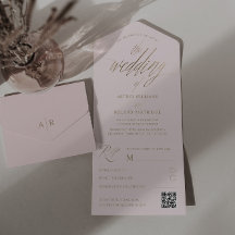 Moda Rubor & Faux Gold Caligraphy El Boda de