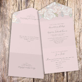 Invitación Todo En Uno Moderna Y Elegante Comida Acuática