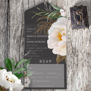 Invitación Todo En Uno Modernas poetas blancas en la cena negra