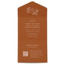 Monograma del Boda de calabaza con RSVP