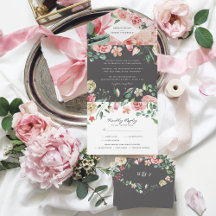Moody Rosa | Boda Romántico de Primavera Floral