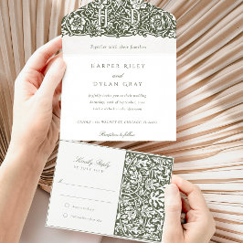Invitación Todo En Uno Morris All-in-One Tear-Away RSVP