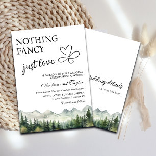 Invitación Todo en uno, nada elegante, solo amor, boda inform