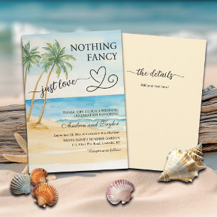 Invitación Todo en uno Nada elegante Solo amor Playa Palma