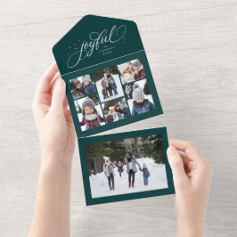 Invitación Todo En Uno Navidades alegres compaginan vacaciones de la trib
