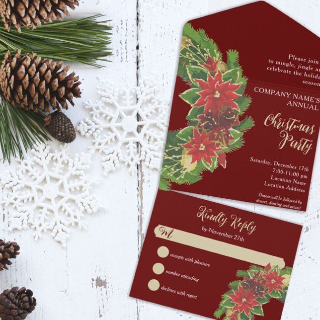 Invitación Todo En Uno Navidades celebran fiesta navideña de la Compañía  (Subido por el creador)