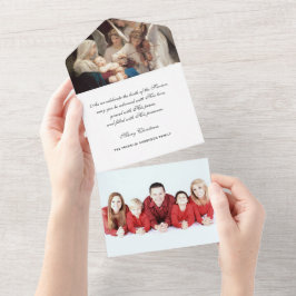 Invitación Todo En Uno Navidades Virgen de la Foto Religiosa María Jesús