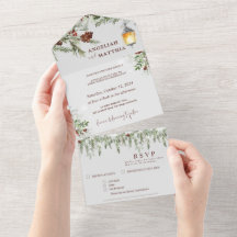 Navidades Wintery Greenery Cardenal rojo Boda