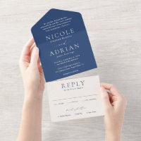 Nicole Royal Blue Elegant Wedding