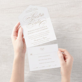 Invitación Todo En Uno Nuestra Boda Tan Boda