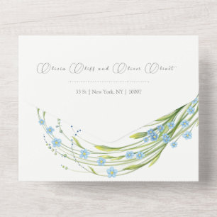 Invitación Todo En Uno Olvidémonos De No Bodas En Una Invitación