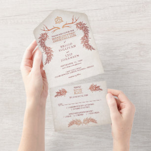 Invitación Todo En Uno Pagan Handfasting Boda