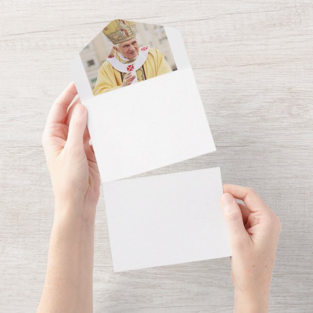 Invitación Todo En Uno Papa Benedicto XVI (desgarro)