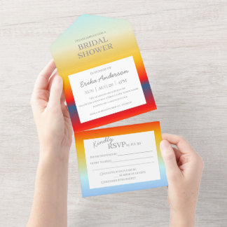 Invitación Todo en Uno para Despedida de Soltera e