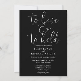 Invitación Todo en uno para tener y mantener la boda