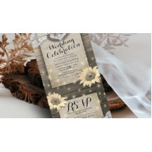 Pareja de herraduras de encaje Boda de girasol de 