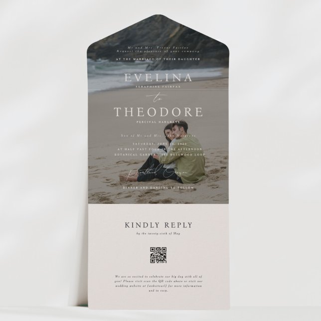 Invitación Todo En Uno Parker Photo Seal y Send Wedding Invitation (Subido por el creador)