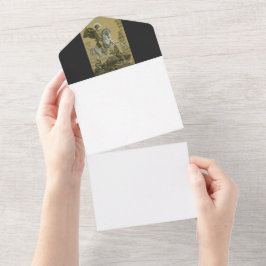 Invitación Todo En Uno Patrón de San Jorge de Inglaterra