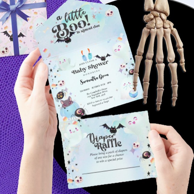 Invitación Todo En Uno Pequeño niño niño bebé ducha bebé (Subido por el creador)