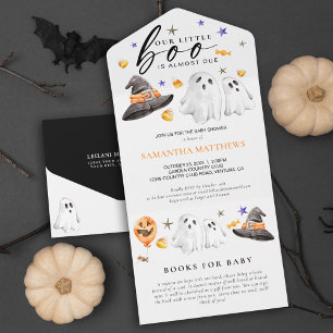 Invitación Todo En Uno Pequeños libros de Halloween para bebé
