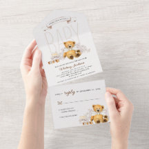 PODEMOS ESPERAR MUCHO A QUE SEA Baby Shower UN Oso