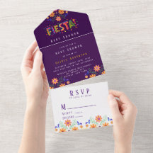Purple Fiesta Floral Baby Shower