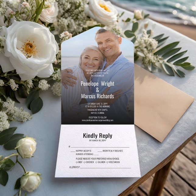 Invitación Todo En Uno Radiant Happy Photo Boda (Subido por el creador)