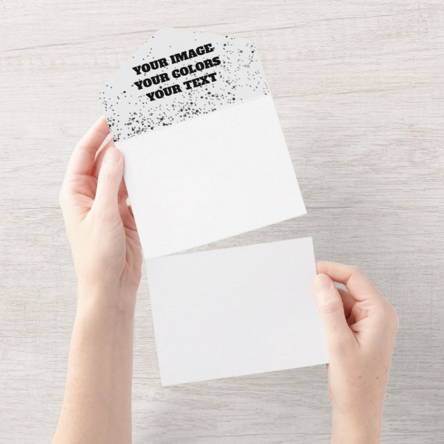 Invitación Todo En Uno Rediseñar desde cero y crear lo tuyo (desgarro)