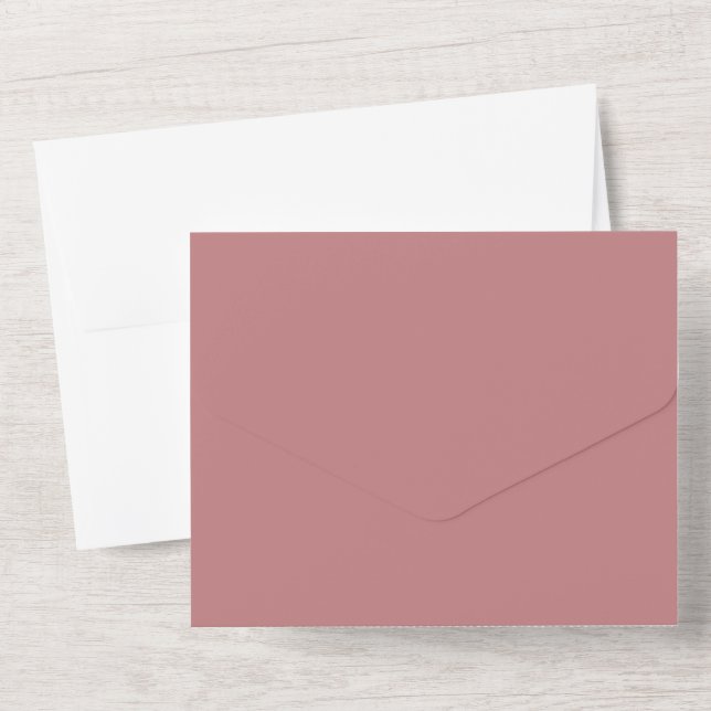 Invitación Todo En Uno Rosa Polvorienta (Reverso )