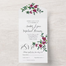 Rosas de acuarela magenta rosa de color rosa