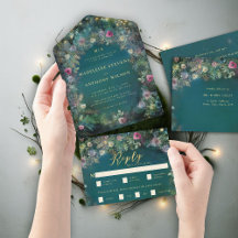 Rosas forestales encantados Boda de cuento de hada