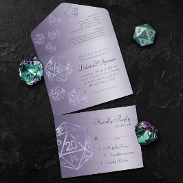 Invitación Todo En Uno RPG Luxe | Dados para Juegos de Mesa PnP de Fantas