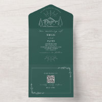 RSVP de código QR de esmeralda rusa de montaña vin