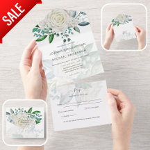 RSVP floral Boda de Rosas Blancas Todo Incluido