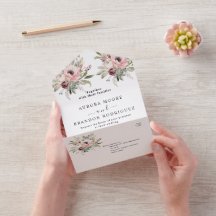 rustic watercolor floral bouquet